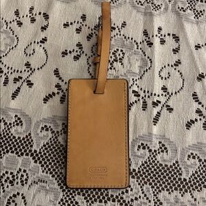 Coach Y2K Vintage vachetta luggage tag leather Excellent condition